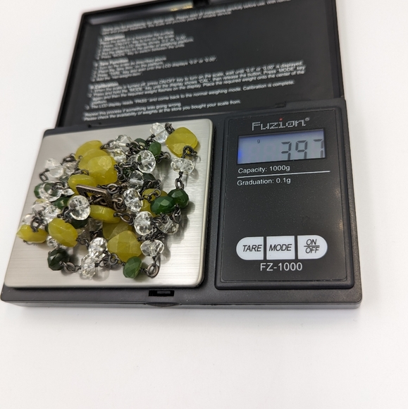 35" Long Necklace Silpada Sterling Silver Olive Green Nephrite Crystal Retired - Picture 9 of 9